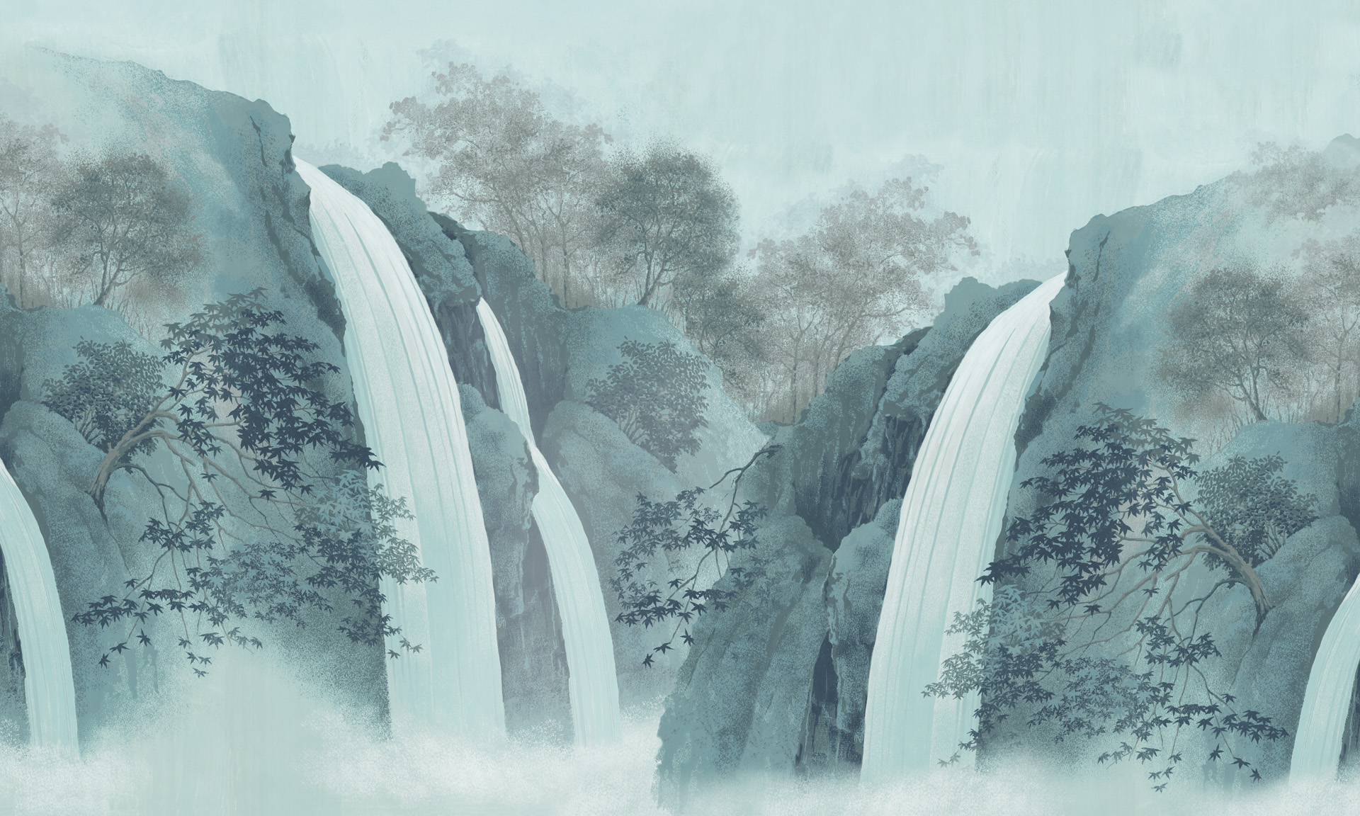 Панно Loymina Пейзаж Водопад ART5 021 3×5